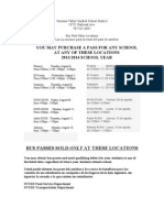 SVUSD Bus Pass Sales Location 2013-14