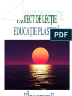 Proiect Didactic Arte Plastice