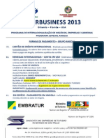Interbusiness 2013 -Programa Especial Angola - Formas de Pagamento