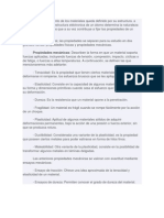 El Comportamiento de Los Materiales Queda Definido Por Su Estructura