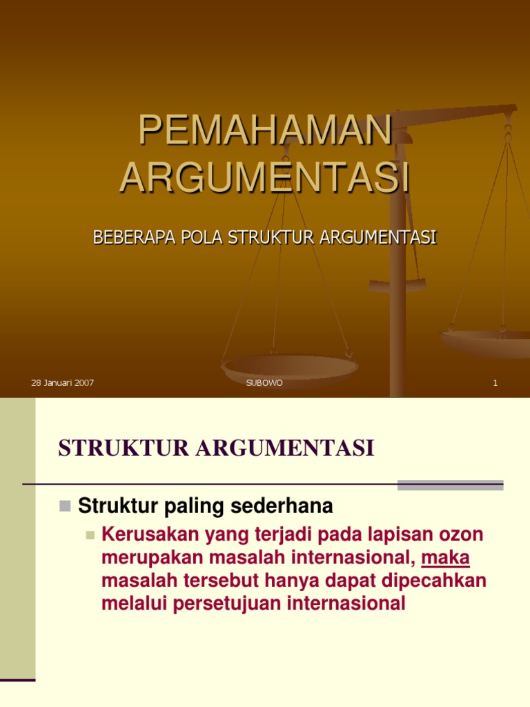 Struktur Argumentasi dalam Pemahaman | PDF | Politik | Sains & Matematika