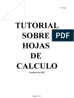 Tutorial Hojas de Calculo