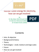 Nuclear Fusion Energy For Electricity - NUSTEC2012 v2