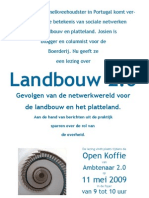 Poster Open Koffie Over Landbouw 2.0