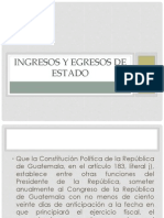 Diapositivas de Ingresos y Egresos Del Estado - GRUPO 5 - SECCIÓN A