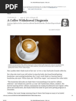 The Coffee Withdrawal Diagnosis - WSJ