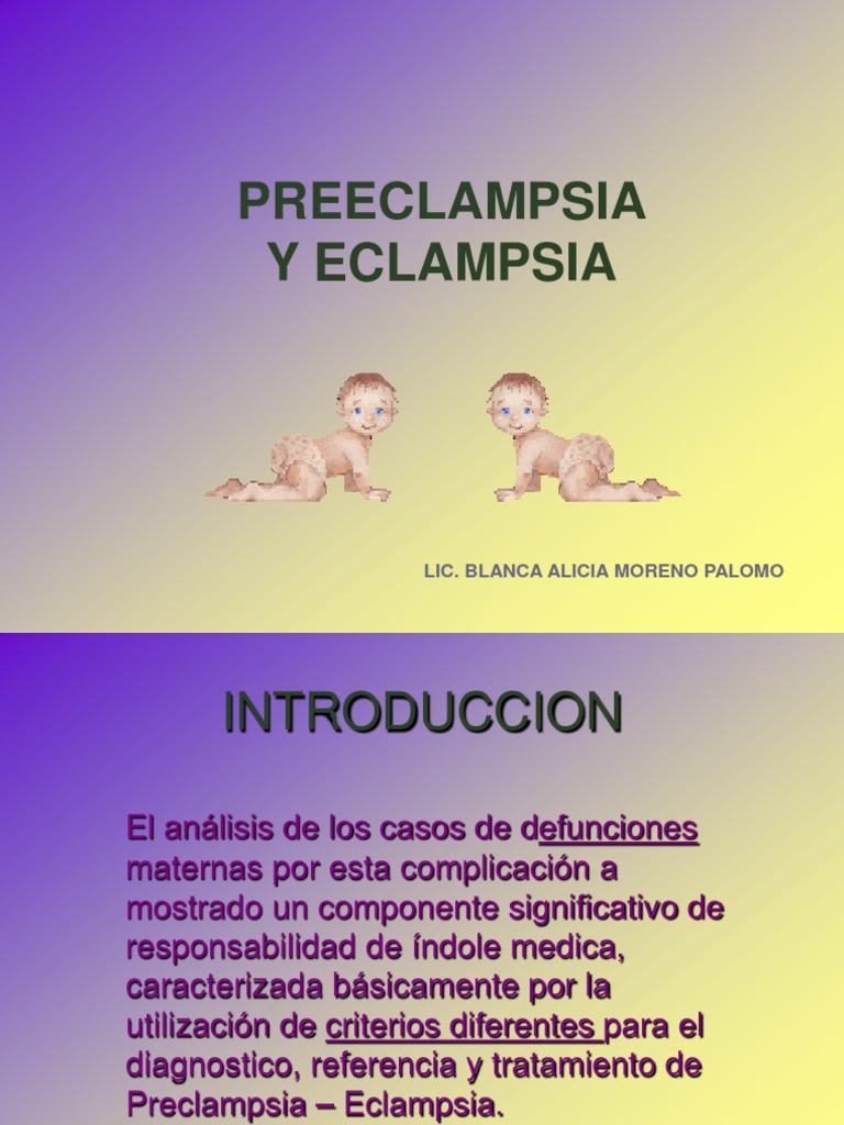 Preeclampsia y Eclampsia PDF El embarazo Rtt