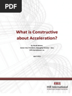 Constructive Acceleration in Construction Projects