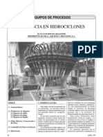 Evaluacion de Hidrociclones