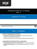 Management and Cost Accounting