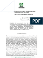 MENDOZA CURACA, Agustín.- La Conversión de Pena de Libertad en el Código Procesal Penal 2004
