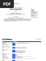 Biotech Valuation Model