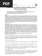 A Semi-Analytic Method for Solving Nonlinear Partial Differential Equations