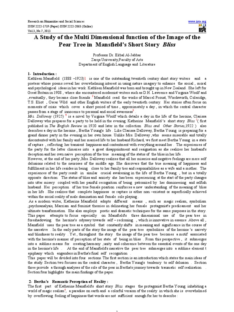 A Study of The Multi Dimensional Function of The Image of The Pear Tree