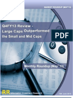 Q4FY13 Review – Large Caps Outperformed the small and Mid Caps!