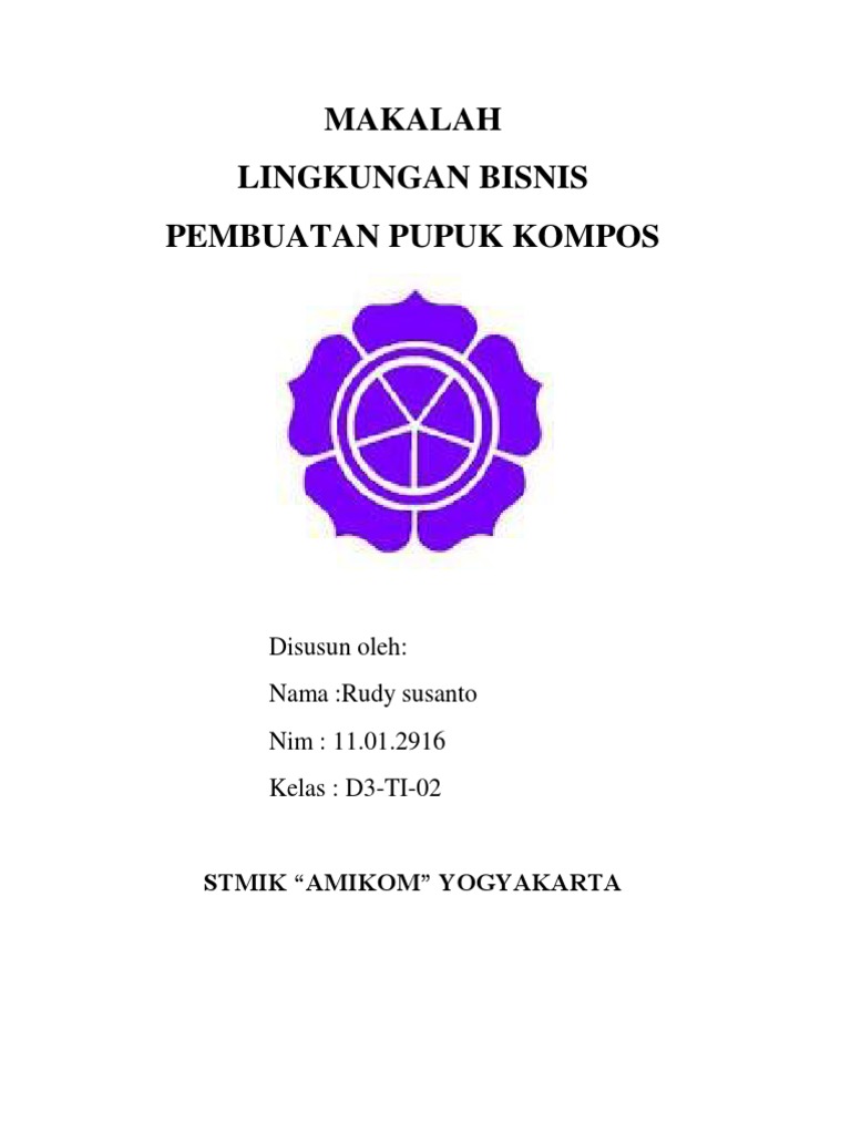 Makalah Pembuatan Pupuk Kompos