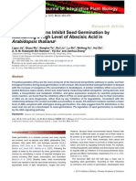 Proanthocyanidins Inhibit Seed Germination by Maintaining A High Level of Abscisic Acid in