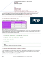 Understanding Weighted Grades - Blackboard Learn 9