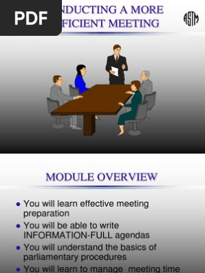 Efficient Meeting