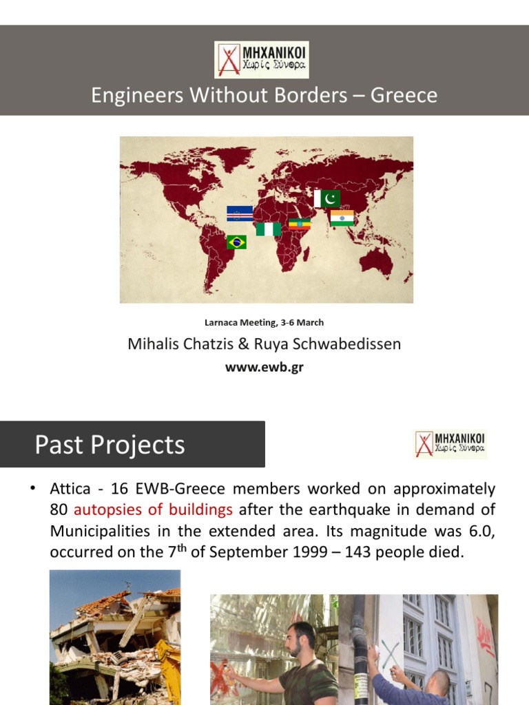 Summary of Past and Current Engineering Projects of Engineers Without ...