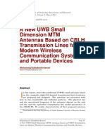 A New UWB Small Dimension MTM Antennas Based on CRLH Transmission Lines for Modern Wireless Communication Systems and Portable Devices