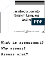 An Introduction Into (English) Language Testing