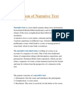 Definition of Narrative Text