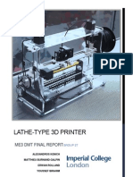Lathe-Type 3D Printer