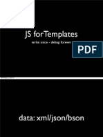 JS For Templates