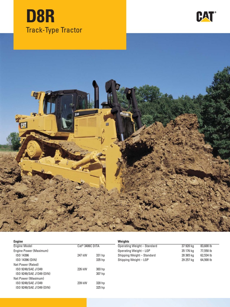 1／50スケール CAT D8R SERIES II トラック型トラクター