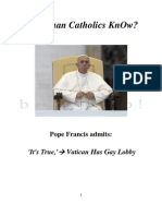 Do Roman Catholics KnOw Gay Priests Are Blackmailed in Vatcan