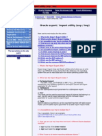 DB Export Import Doc