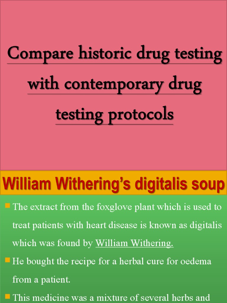 Compare Historic Drug Testing With Contemporary Drug Testing Download