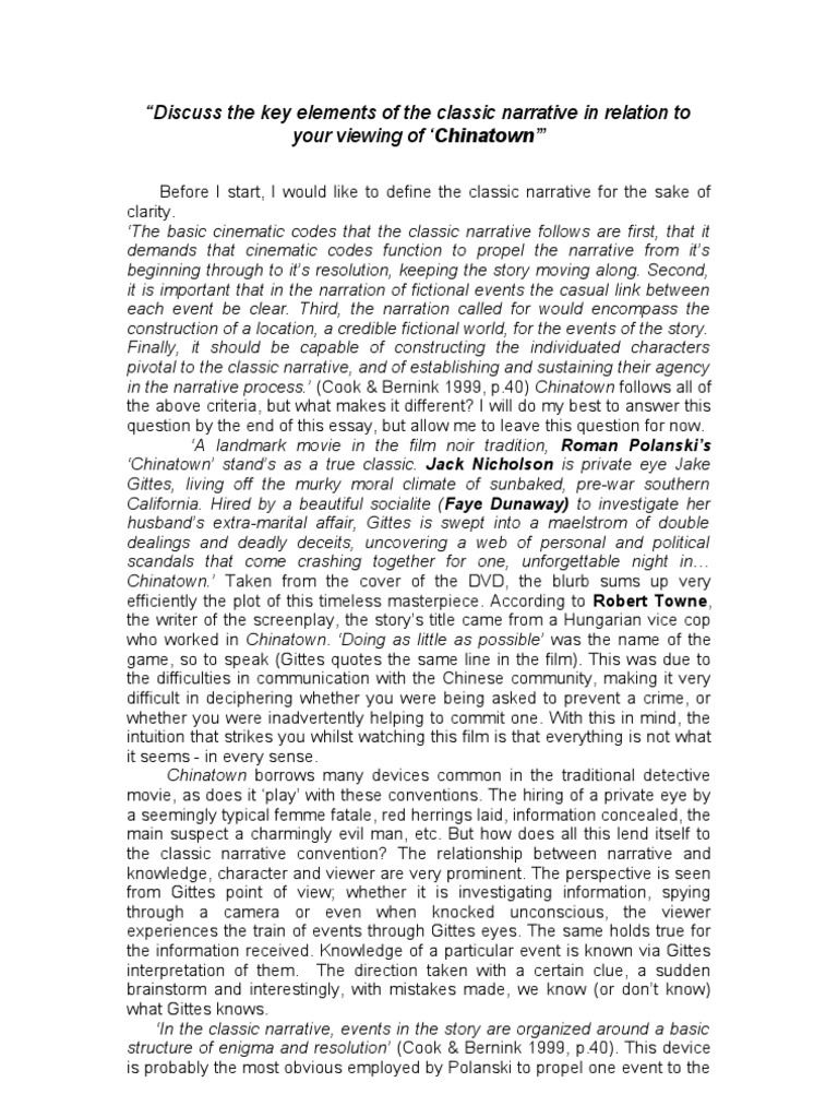 Chinatown analysis picture