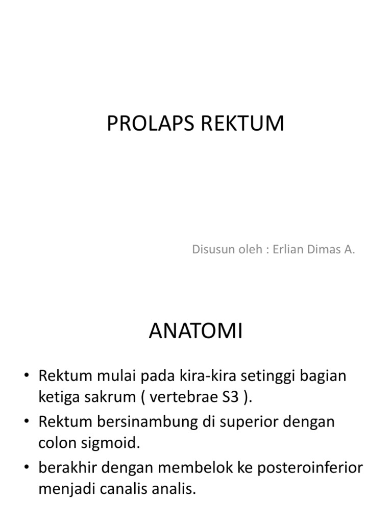 Prolaps Rektum: Gejala dan Penanganan | PDF | Ilmu Sosial | Sains ...