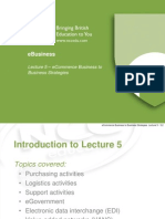 Eb - Lecture 5 - Ecommerce Business To Business Strategies