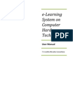 E-Learning System On Computer Hardware Technologies: User Manual