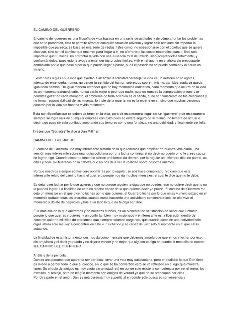 El Camino Del Guerrero | PDF | Felicidad | Gratitud