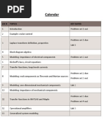 Calendar: Lec # Topics Key Dates