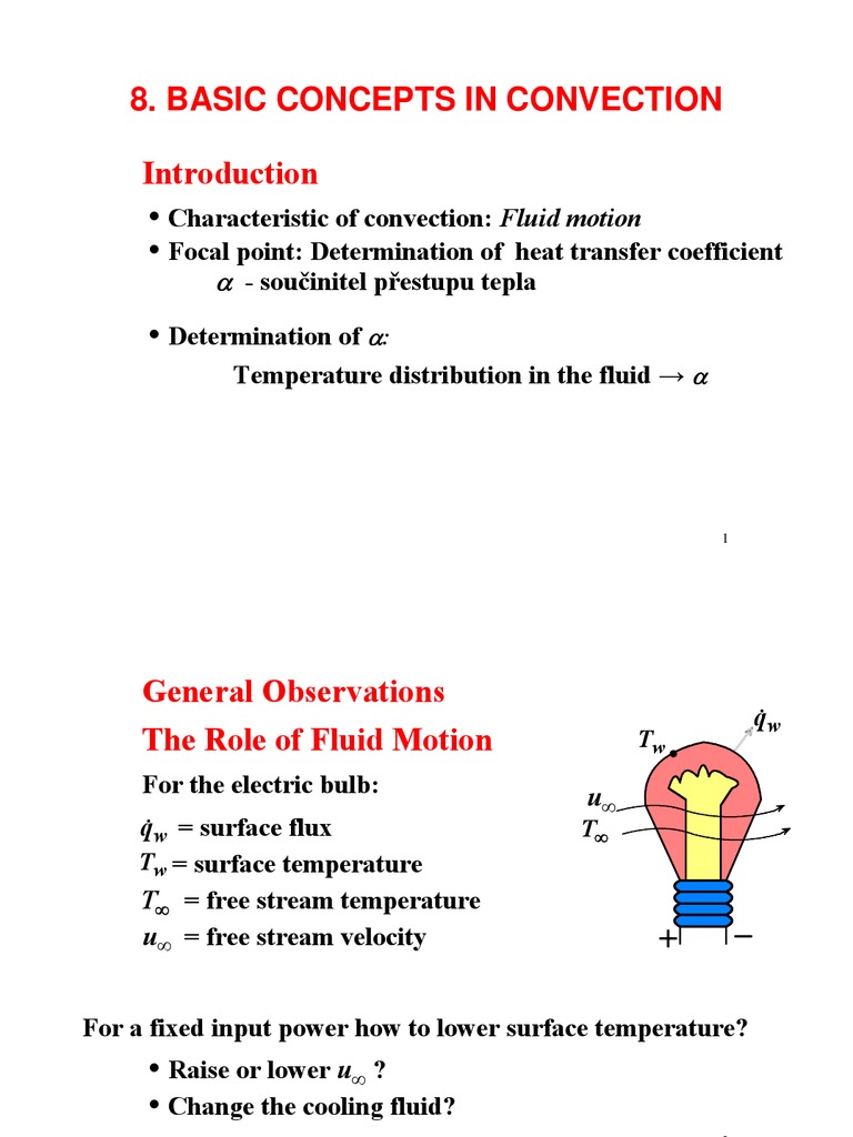 Convection Heat Transfer Fundamentals | PDF | Boundary Layer | Fluid ...