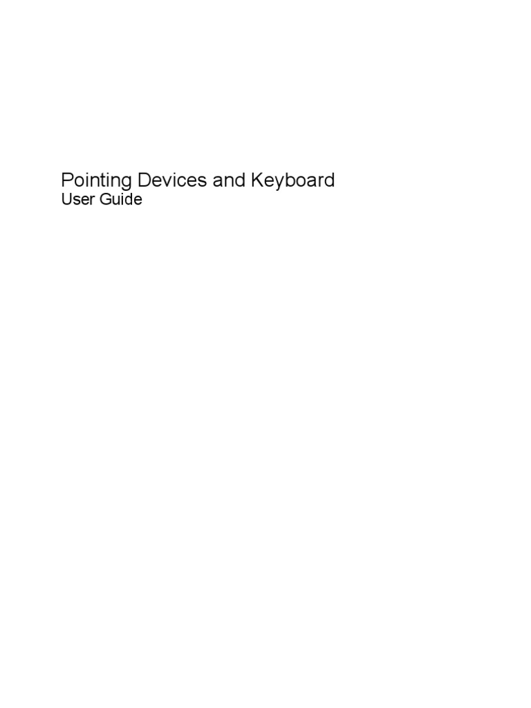 C01855387pointing Devices and Keyboard | PDF | Computer Keyboard ...