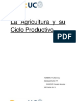 La Agricultura y Su Ciclo Productivo