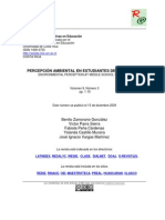 La Percepcion Ambiental e Alumnos D Secundaria