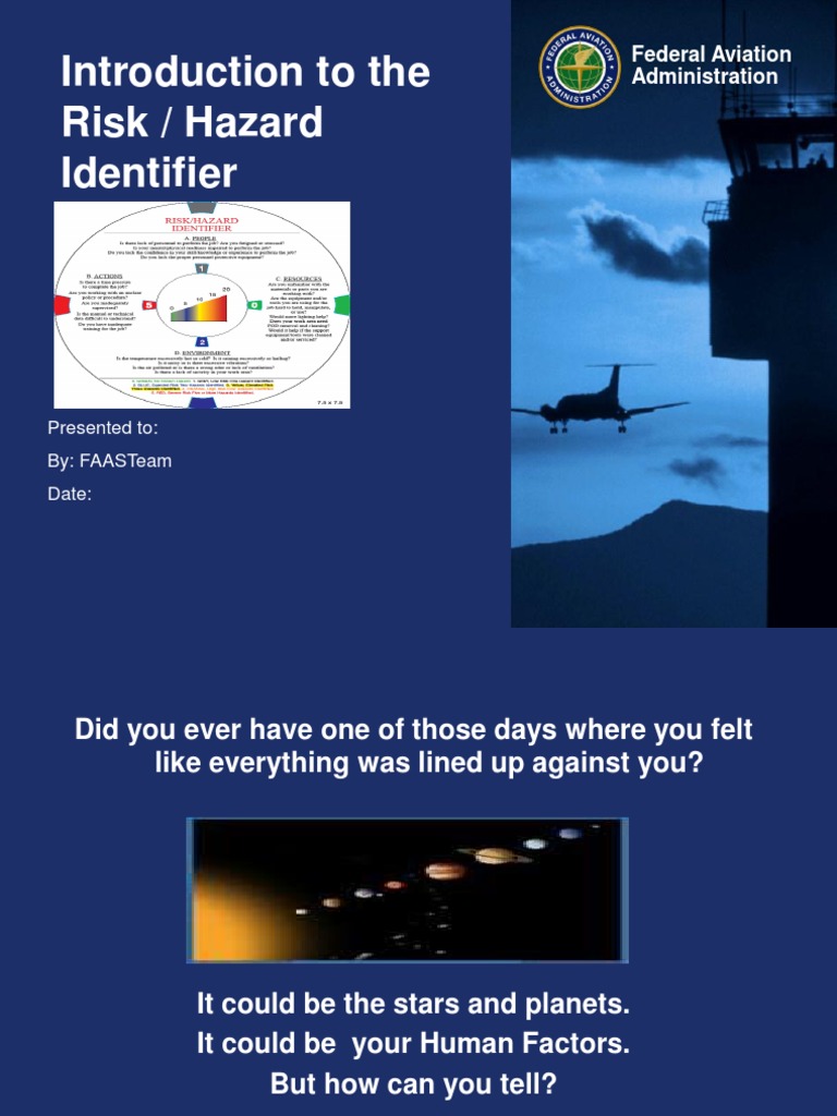 Risk/Hazard Identification in Aviation | PDF | Hazards | Risk