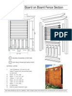 Board On Board Fence Section