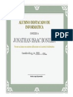 Diploma, Jonathan, Bonilla