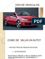 Valuacion de Vehiculos