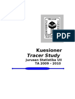 Kuesioner Tracer Study Statistika Fmipa Uii