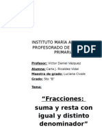 Nuevo Propuesta de Matematica Fracciones