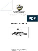 PK 01 Pengurusan Kawalan Dokumen Kualiti